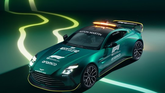F1: Aston Martin mostra novo safety car com 665 cv e que atinge 325 km/h