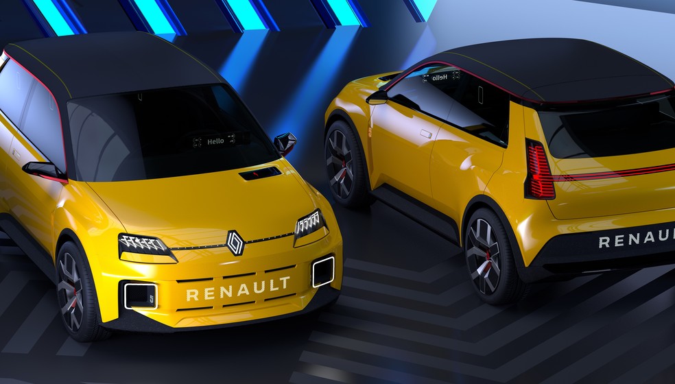 Renault 5 é a releitura elétrica do clássico popular da marca — Foto: Divulgação