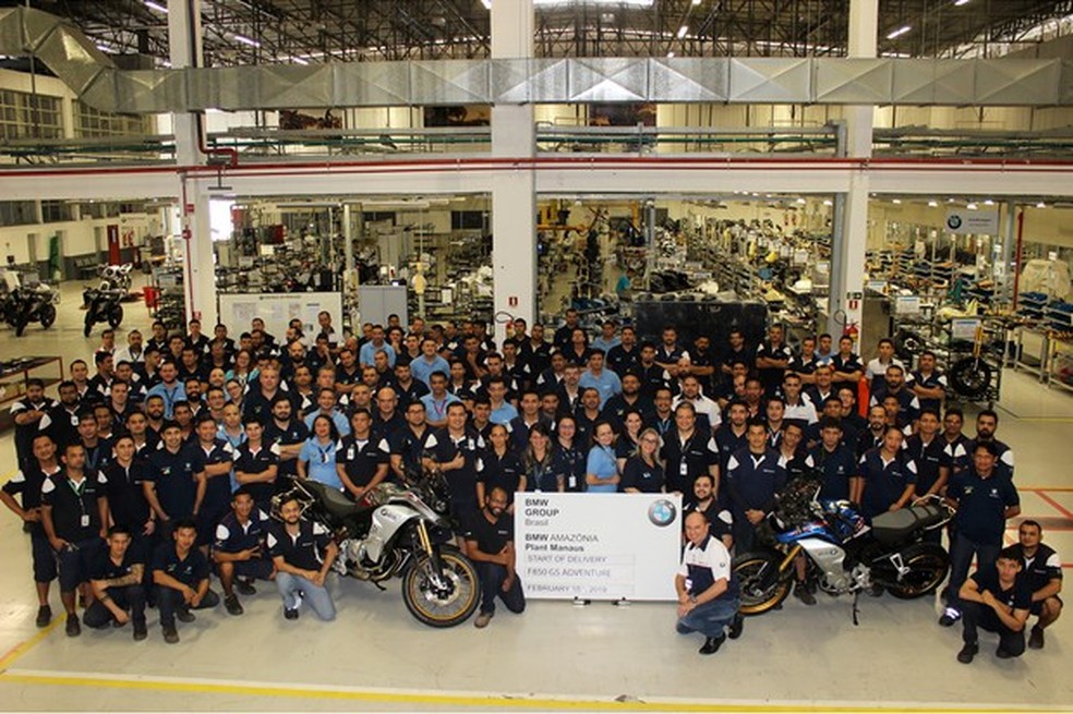 Fábrica da BMW Motorrad em Manaus (AM) começa a produzir a F 850 GS Adventure (Foto: Divulgação) — Foto: Auto Esporte