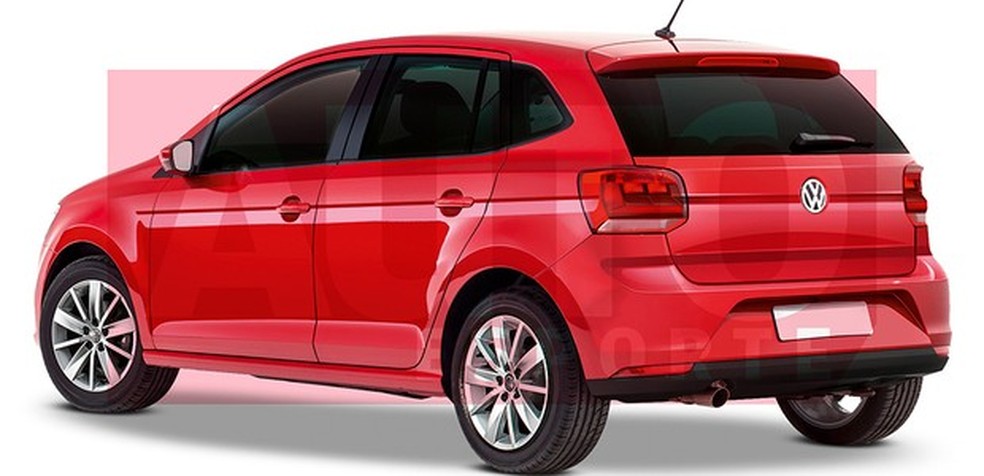 Projeção mostra como ficará o novo VW Gol (Foto: Renato Aspromonte/Auto News Brasil) — Foto: Auto Esporte