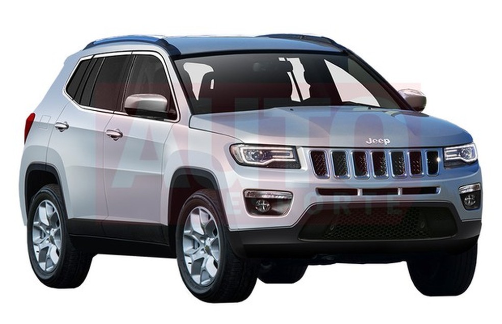 Projeção mostra como será o novo Jeep Compass nacional (Foto: Renato Aspromonte/Auto News Brasil) — Foto: Auto Esporte