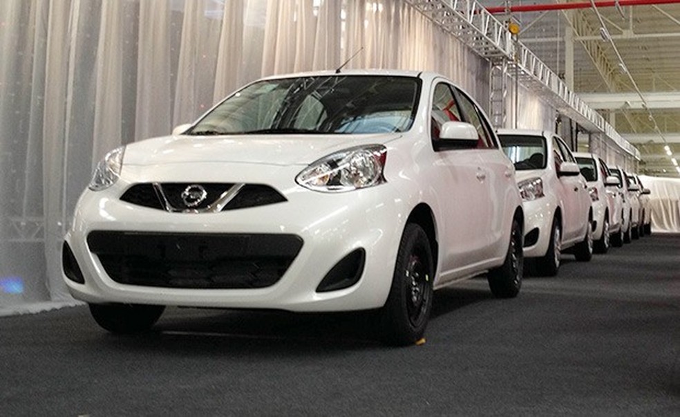 Nissan New March na fábrica da marca em Resende (RJ) (Foto: Aline Magalhães/Auto News Brasil) — Foto: Auto Esporte