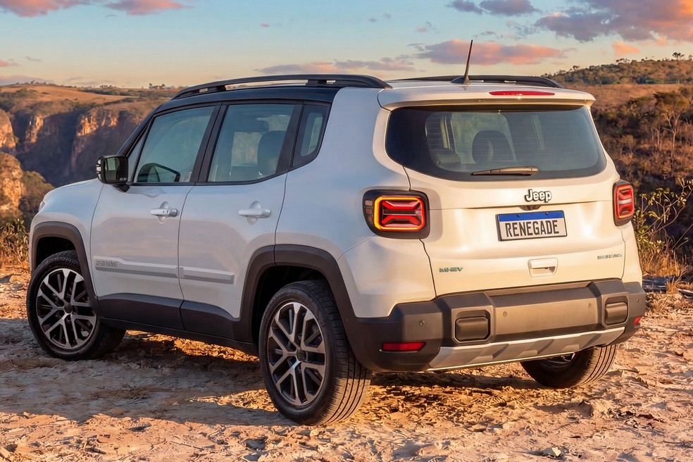 Sistema híbrido do Jeep Renegade nacional é tecnicamente inferior na comparação com o europeu — Foto: Divulgação