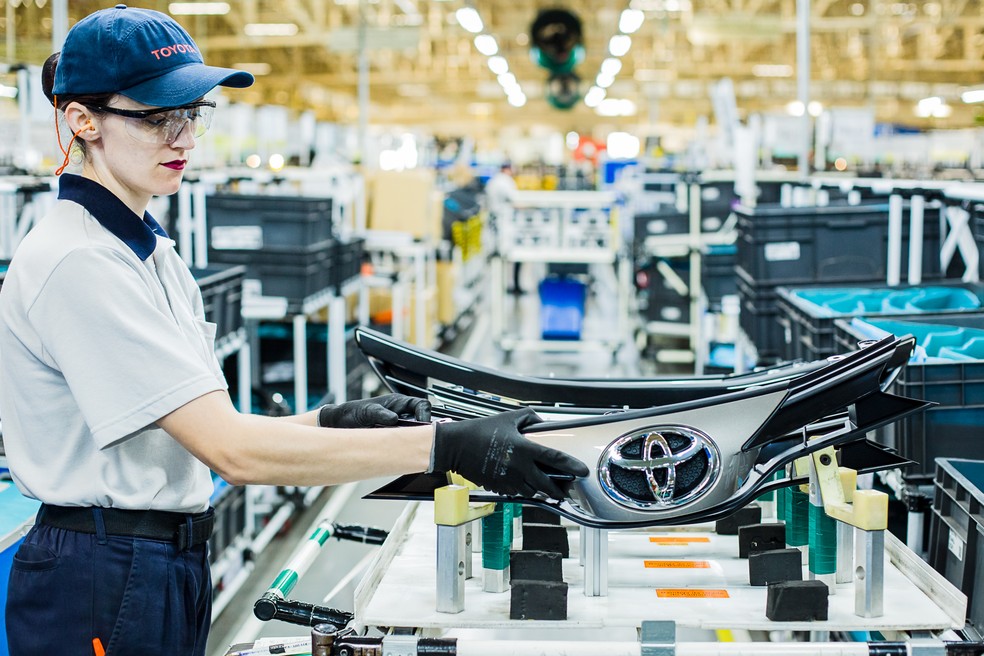 Fábrica da Toyota em Sorocaba (SP) produz Yaris e Etios — Foto: Toyota/Divulgação