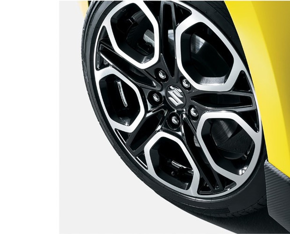 Swift Sport terá rodas esportivas com pneus de alta aderência (Foto: Divulgação) — Foto: Auto Esporte