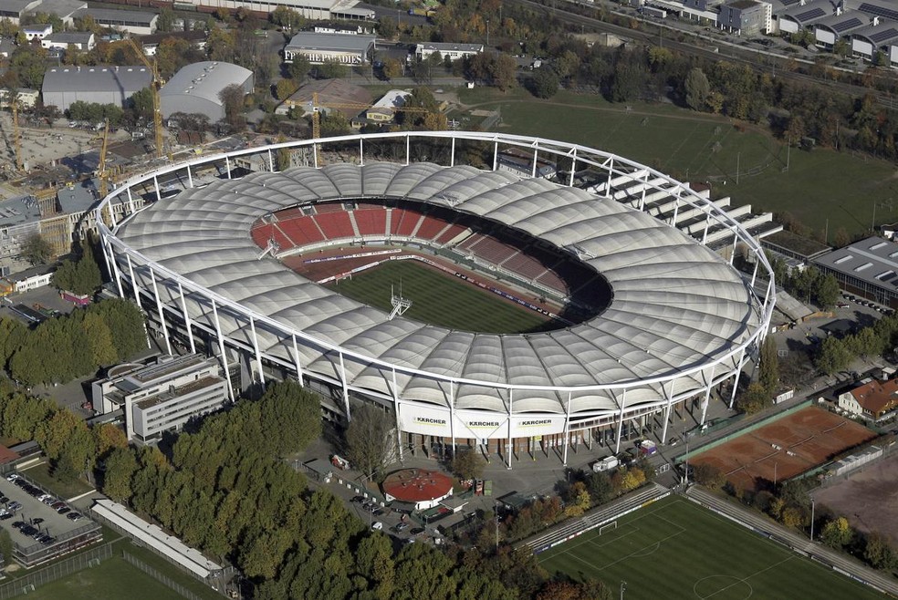 Mercedes-Benz Arena tem capacidade para 60 mil torcedores — Foto: Reprodução