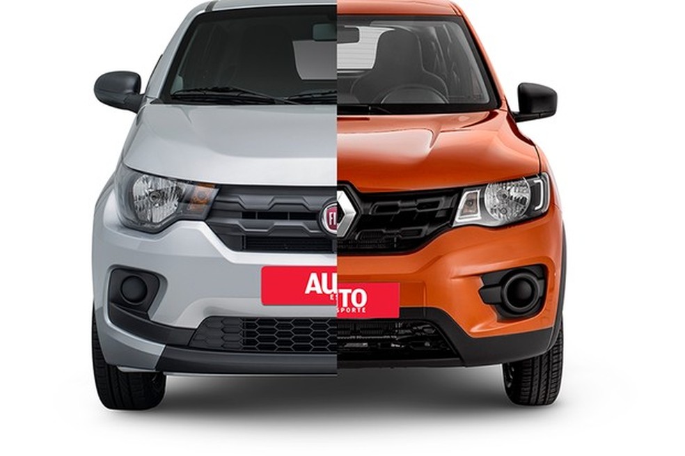A pedra no caminho do Mobi é o Kwid (Foto: Montagem/Auto News Brasil) — Foto: Auto Esporte