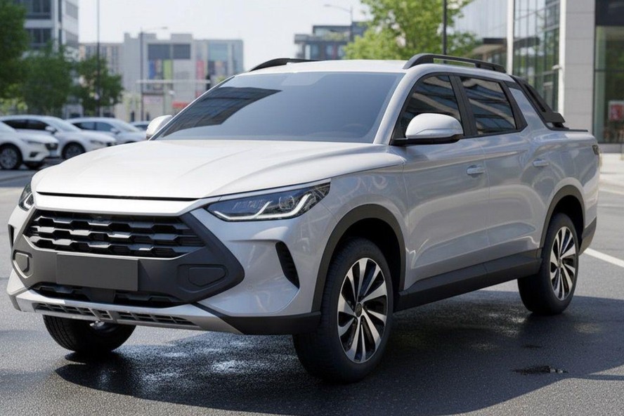 Nova picape da BYD - projeção