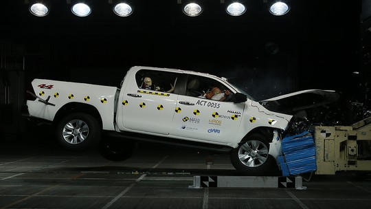 Novas Toyota Hilux e SW4 conseguem nota máxima no teste de colisão