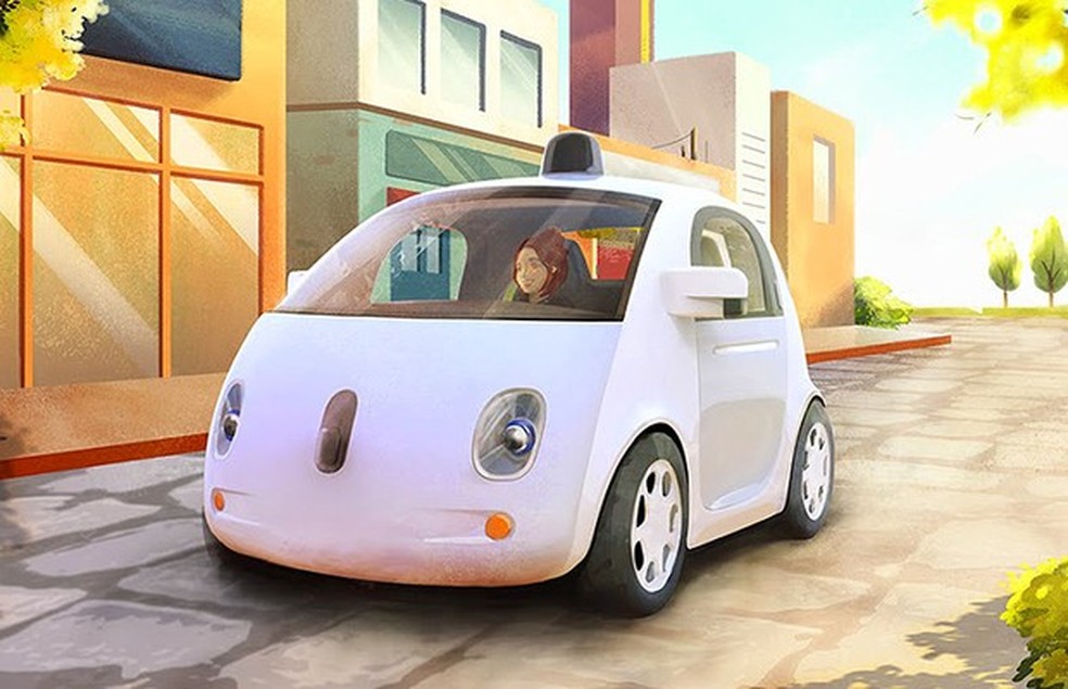 Protótipo de carro autônomo do Google (Foto: Divulgação) — Foto: Auto Esporte