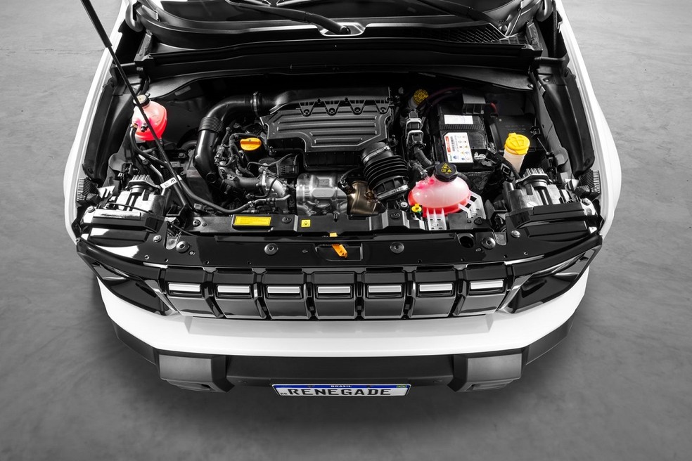 Motor 1.3 turbo do Jeep Renegade recebe conjunto híbrido leve como evolução da plataforma "Bio-Hybrid" — Foto: Divulgação