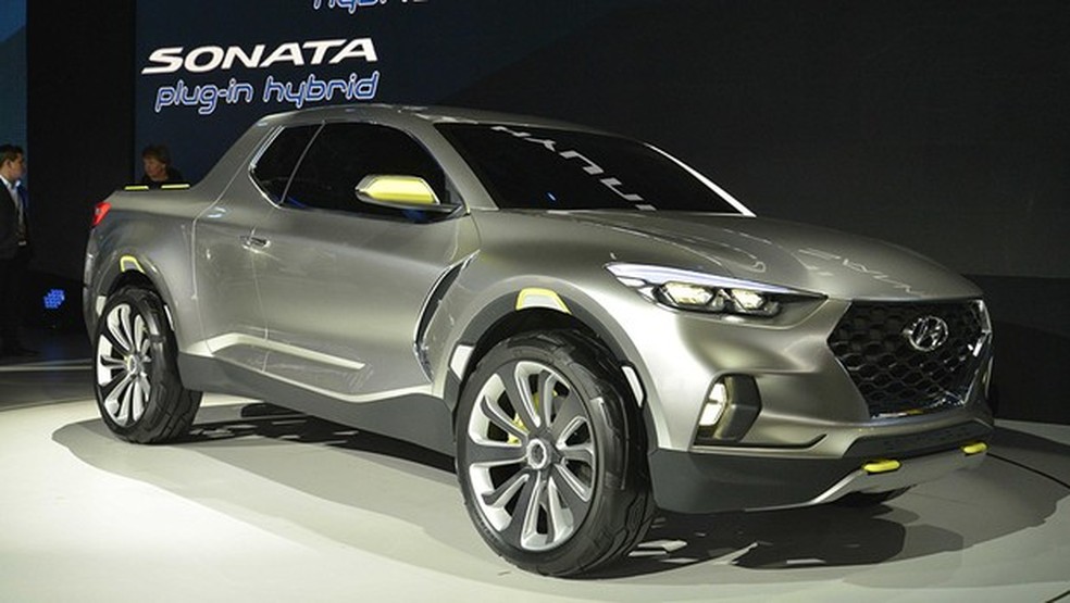 Hyundai Santa Cruz no Salão de Detroit 2015 (Foto: Newspress) — Foto: Auto Esporte
