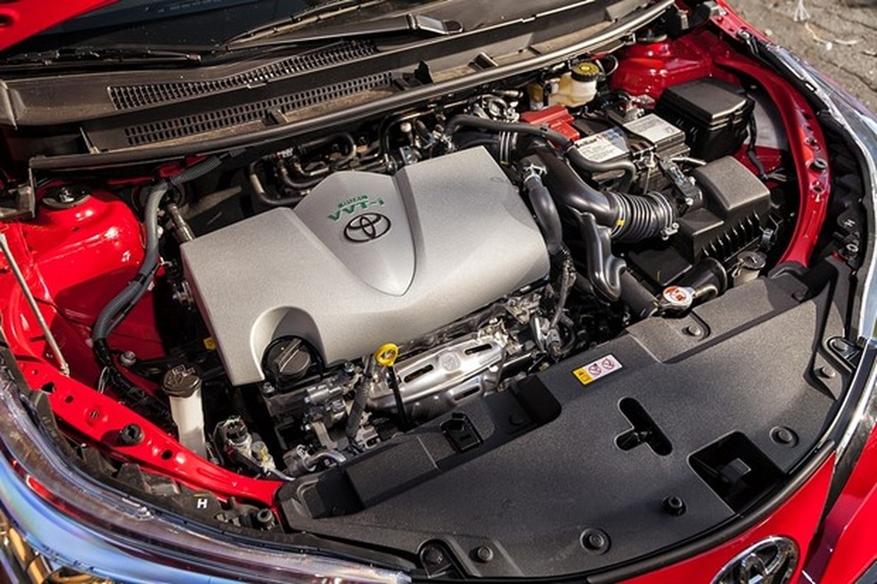 Motor 1.5 do Yaris entrega potência e torque mais cedo (Foto: Leo Sposito/Auto News Brasil) — Foto: Auto Esporte