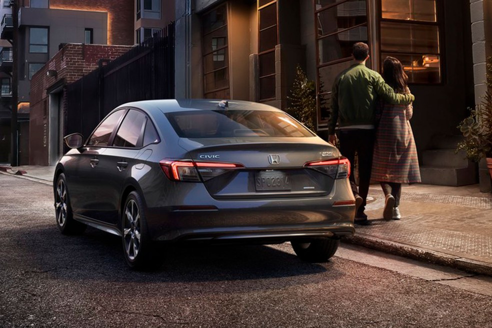 Honda Civic 2025 em versão vendida nos Estados Unidos — Foto: Divulgação