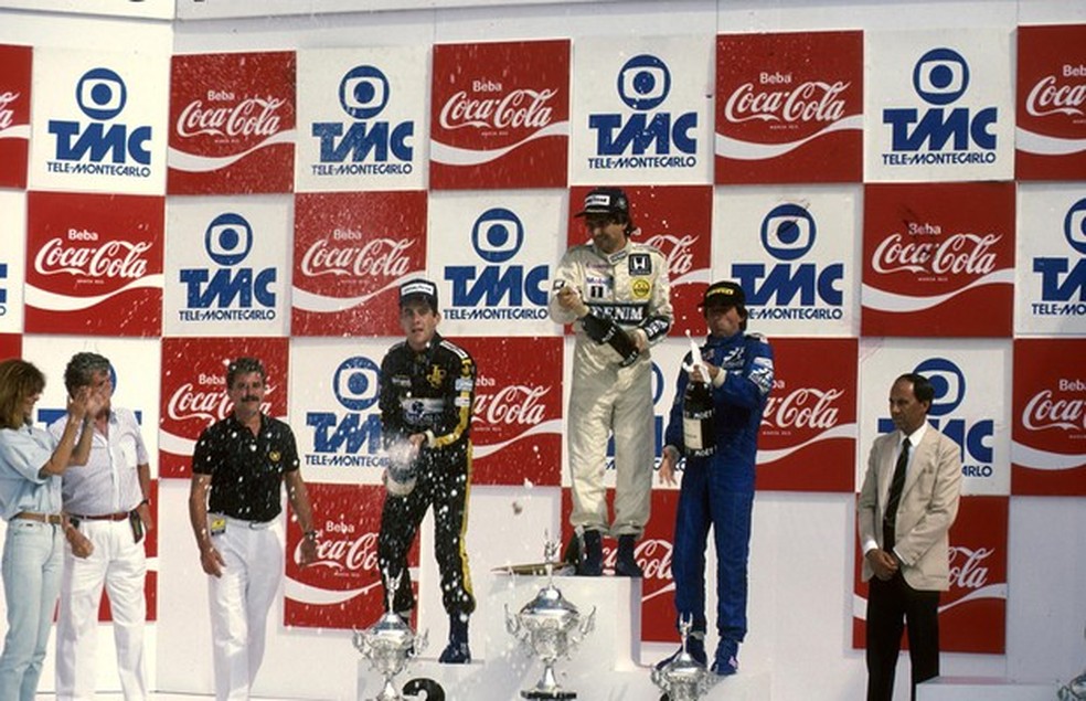 Dobradinha brasileira no GP do Brasil de 1986 (Foto: Divulgação) — Foto: Auto Esporte