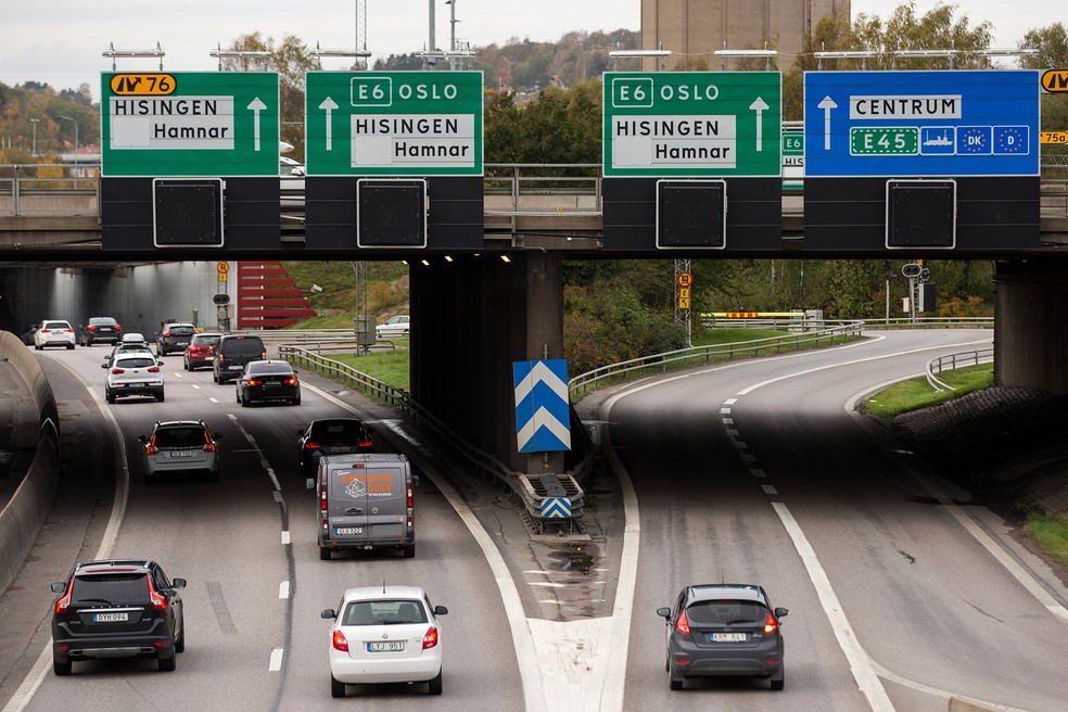 Suécia reduziou em quase 80% as mortes no trânsito com o programa Vision Zero — Foto: Getty Images