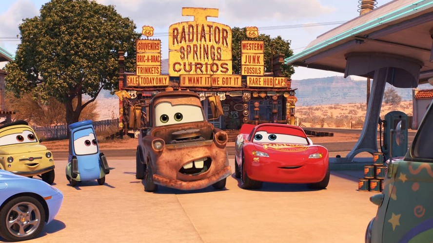 Cena da série 'Carros na Estrada', da Disney+