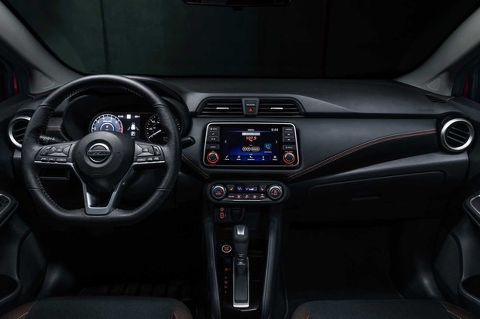 Nissan Versa 2020: painel inspirado no do Kicks (Foto: Divulgação) — Foto: Auto Esporte