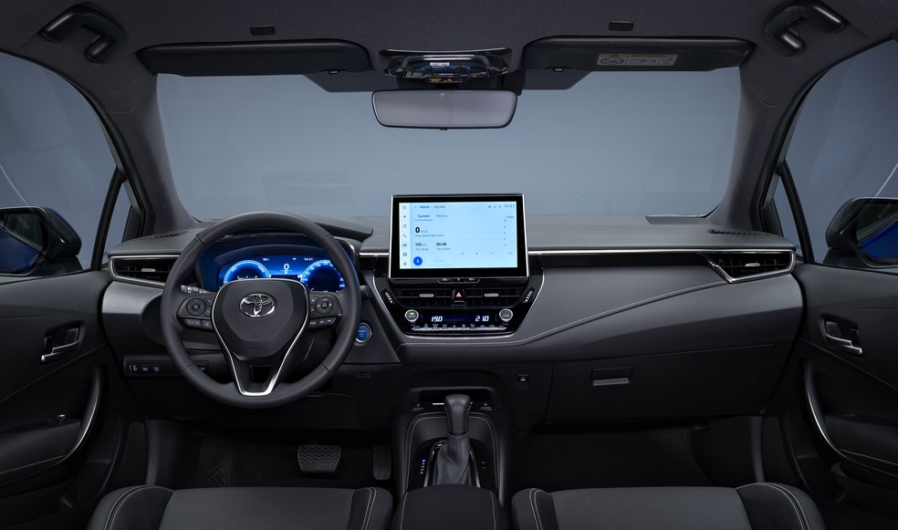Toyota Corolla 2023 na Europa agora tem GPS nativo na central multimídia  — Foto: Divulgação