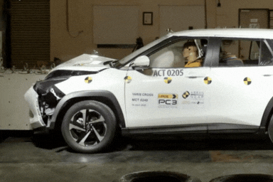 Toyota Yaris Cross tira nota máxima em teste de segurança; veja crash test