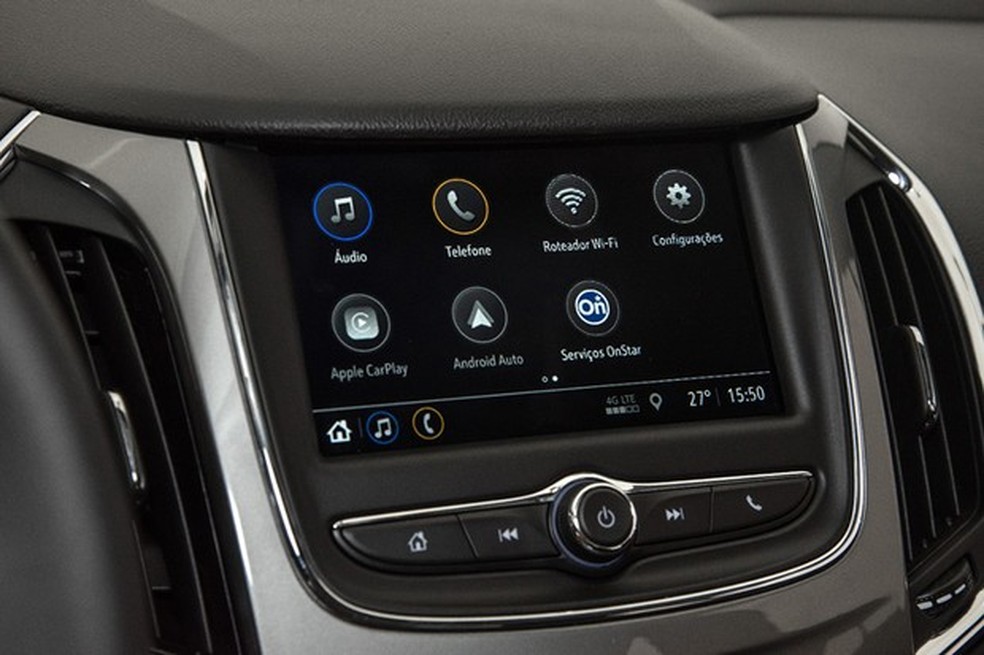 Serviços de assistência da OnStar podem ser acionados pela tela multimídia (Foto: Divulgação) — Foto: Auto Esporte