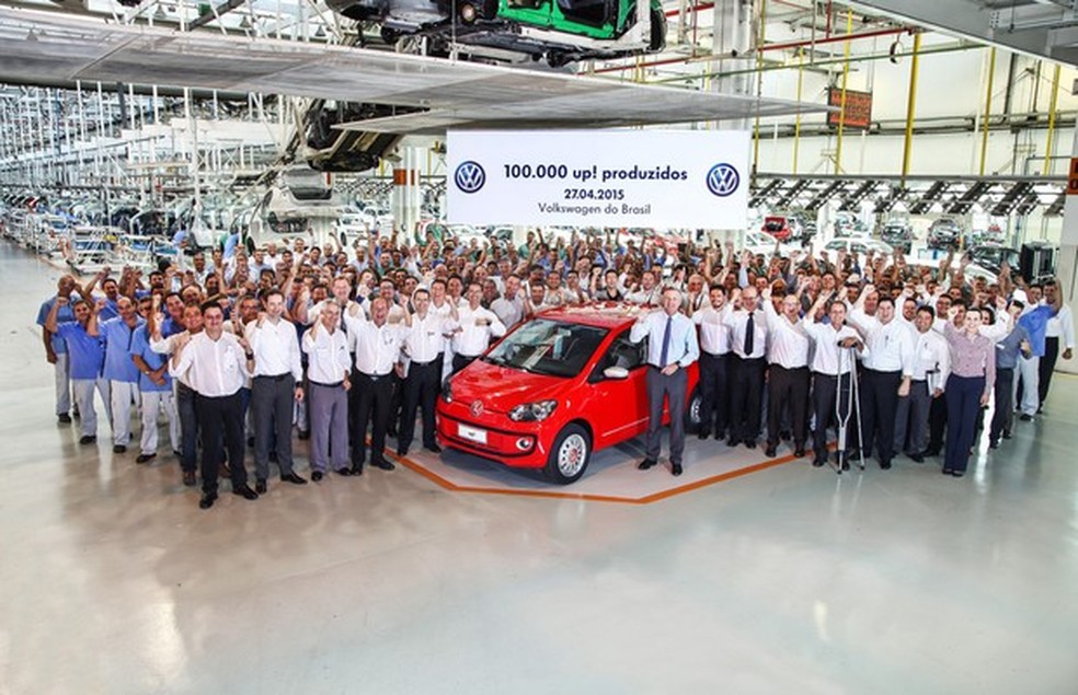 Volkswagen produz 100 mil unidades do up! no Brasil (Foto: Divulgação) — Foto: Auto Esporte