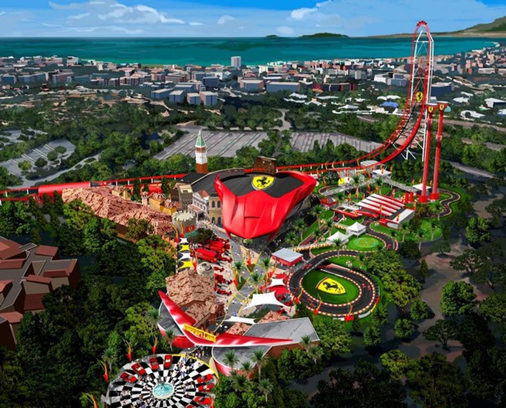 Ferrari Land (Foto: Divulgação) — Foto: Auto Esporte