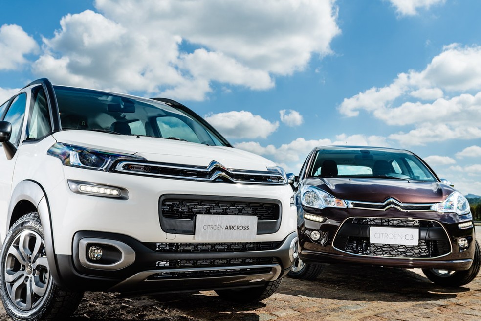 Citroën Aircross e C3 — Foto: Divulgação