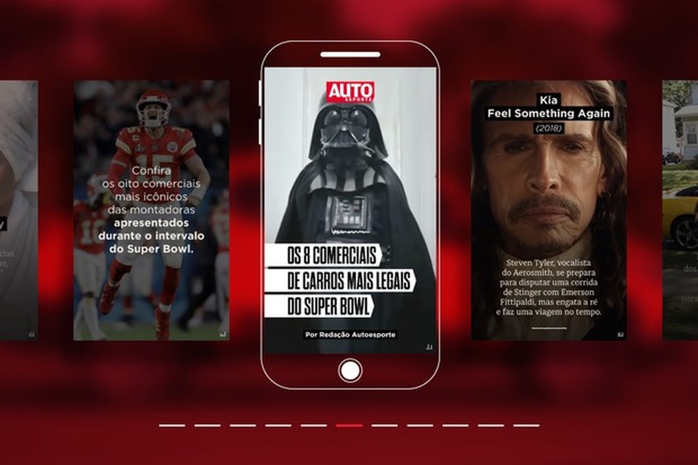 Web stories: Os 8 comerciais de carro mais legais do Super Bowl (Foto: Auto News Brasil) — Foto: Auto Esporte