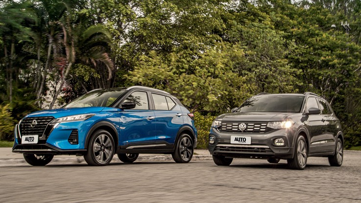 Comparativo Nissan Kicks e VW T-Cross