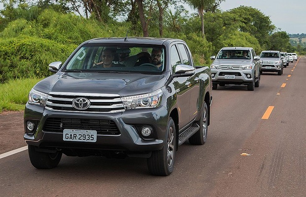 500 km com a nova Toyota Hilux (Foto: Toyota) — Foto: Auto Esporte