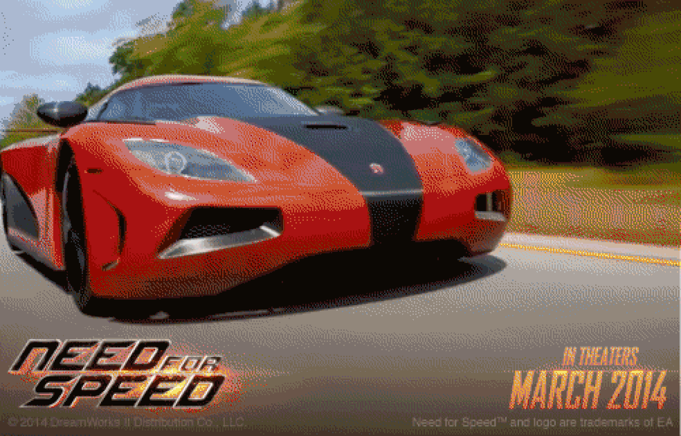 Need for Speed no cinema (GIF) (Foto: Divulgação) — Foto: Auto Esporte