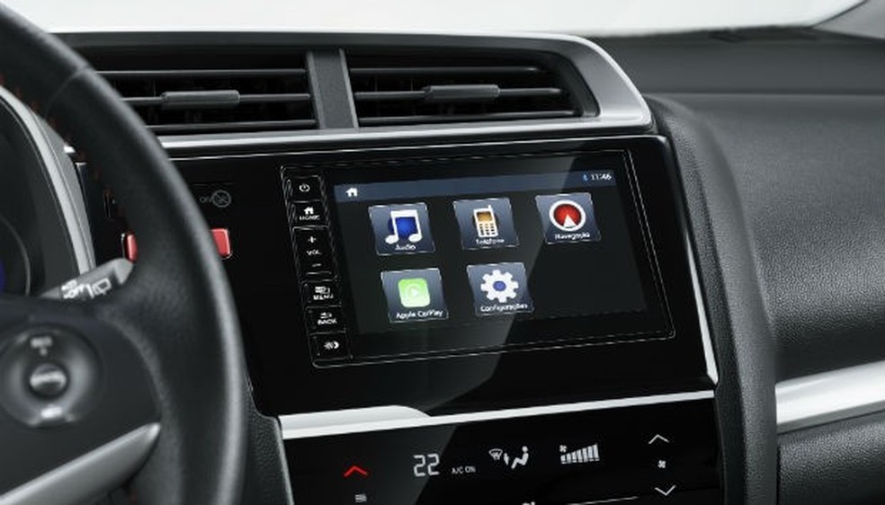 Honda WR-V recebe nova central multimídia compatível com Apple Car Play e Android Auto(Foto: Divulgação) — Foto: Auto Esporte
