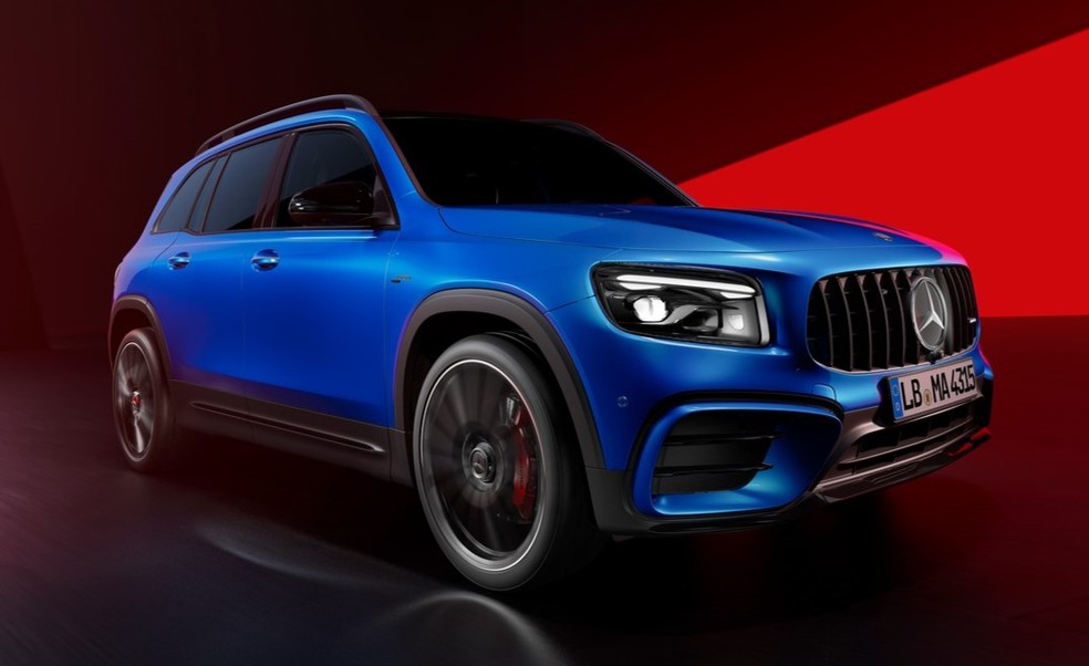 Mercedes-AMG GLB tem capacidade para sete pessoas — Foto: Divulgação