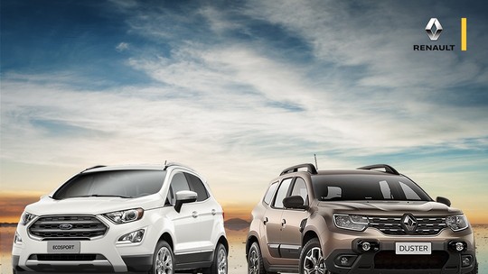 Renault se despede da Ford colocando EcoSport e Duster lado a lado em homenagem