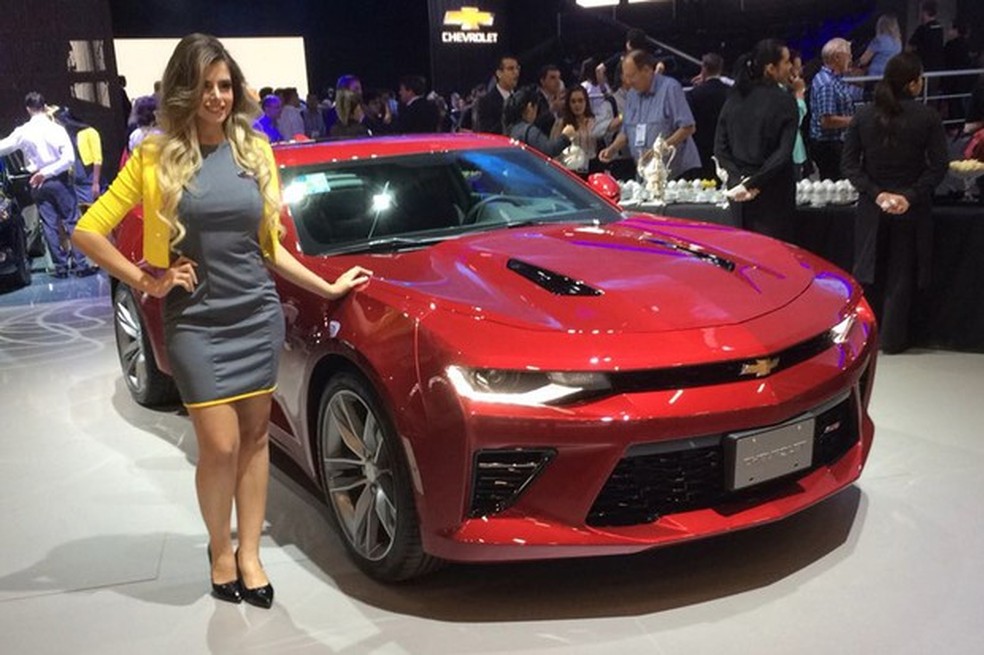 Novo Chevrolet Camaro no Salão do Automóvel 2016 (Foto: Leandro Alvares/Auto News Brasil) — Foto: Auto Esporte