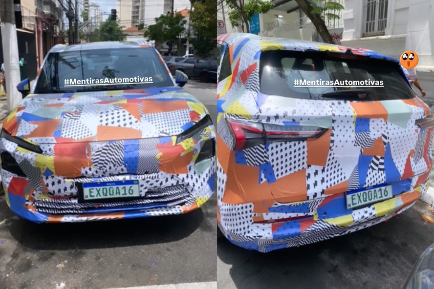 Chevrolet Wuling Starlight S flagra dianteira e traseira