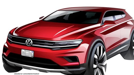 Volkswagen lançará Tiguan de 7 lugares no Salão de Detroit