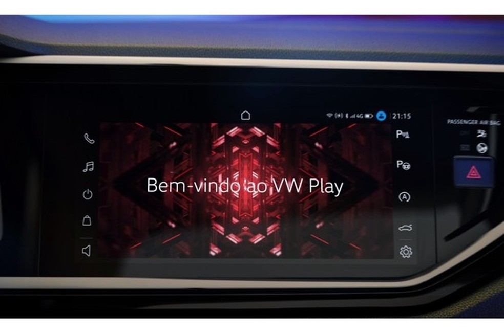 Essa será a multimídia do novo Volkswagen Nivus (Foto: Divulgação) — Foto: Auto Esporte