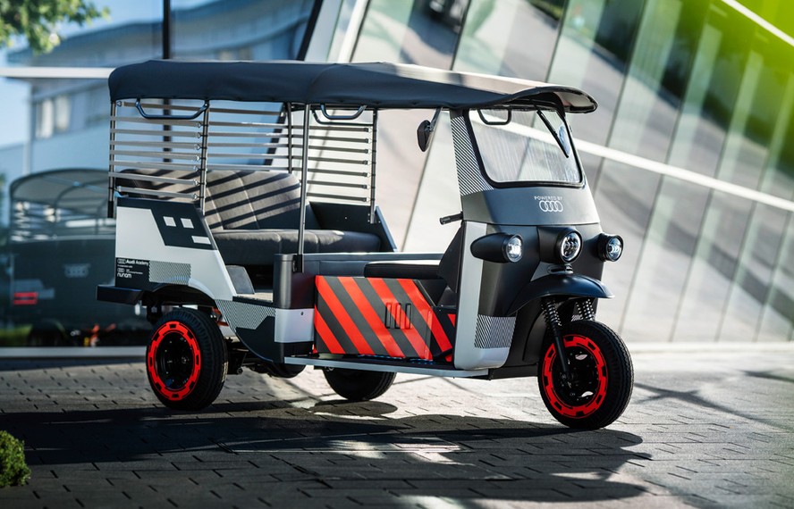 Tuk Tuk com baterias reaproveitadas de um Audi e-tron
