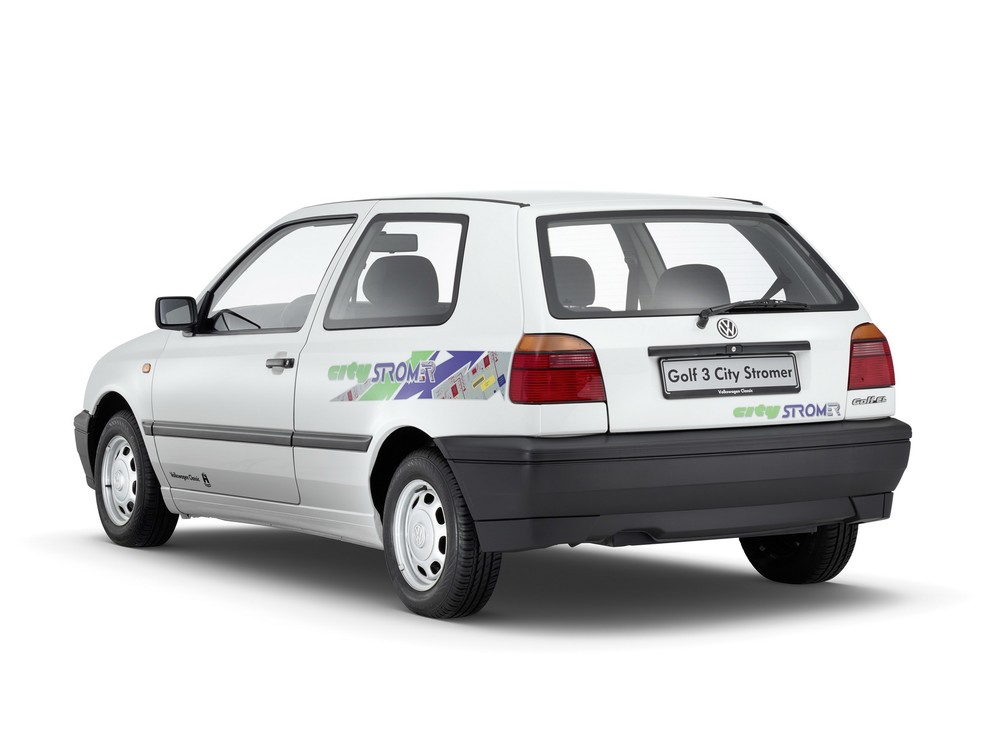 O VW Golf Mk3 elétrico recebia o sobrenome Citystromer  — Foto: Acervo MIAU