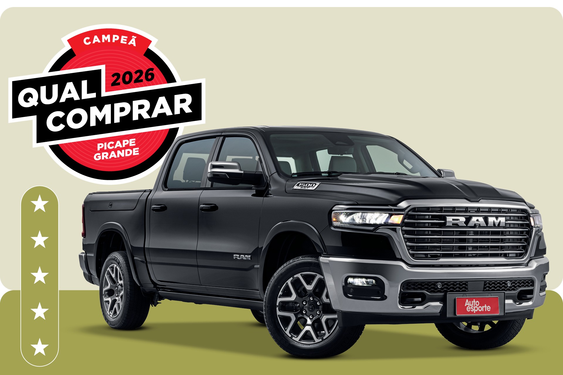 Ram 1500 é a picape grande de melhor custo do Brasil em 2026