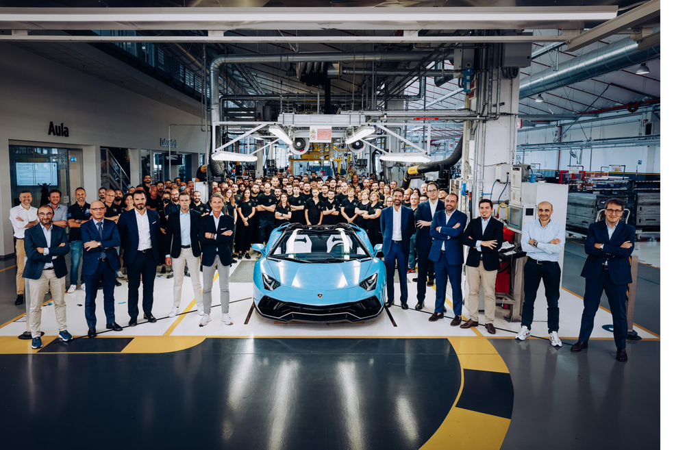 Veículo é a 11.465ª unidade do Aventador, que é produzido desde 2011 — Foto: Divulgação