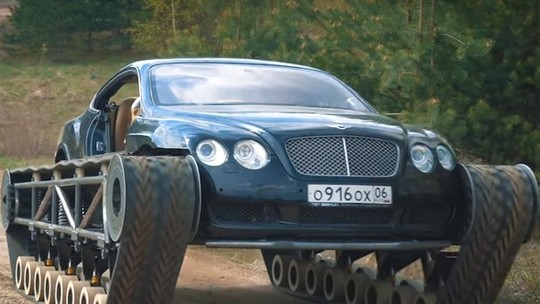Estes russos transformaram um Bentley Continental GT em um tanque