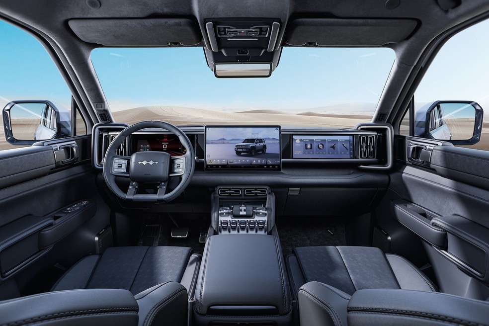 Denza B5 tem interior refinado — Foto: Divulgação