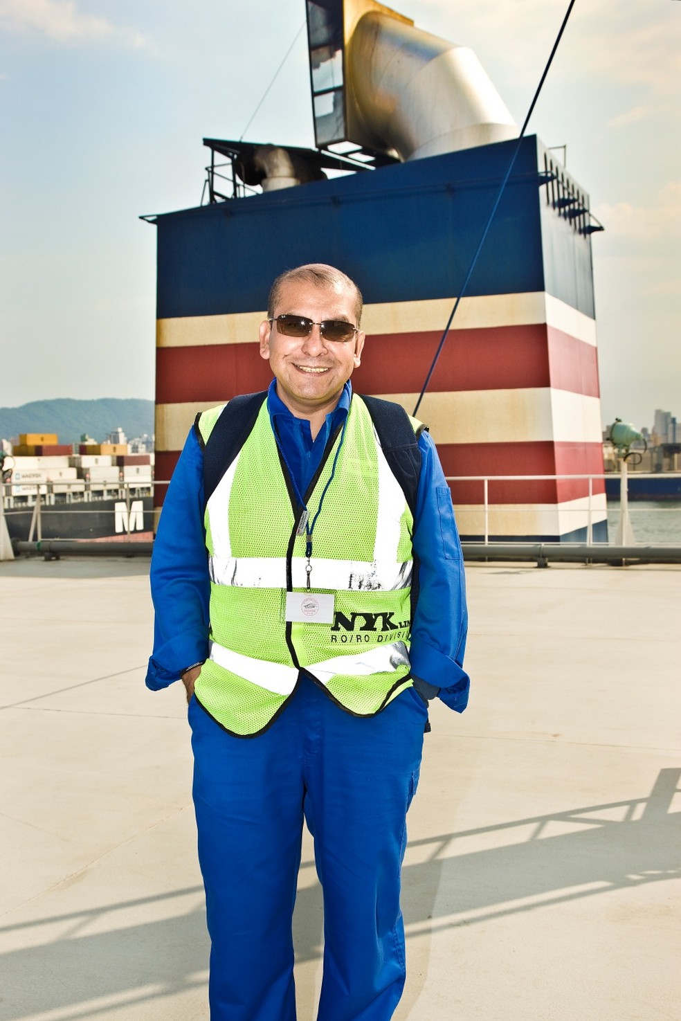 Manuel Espinoza foi quem apresentou todos os detalhes do Neptune Leader para a equipe da Auto News Brasil — Foto: Paulo Varella