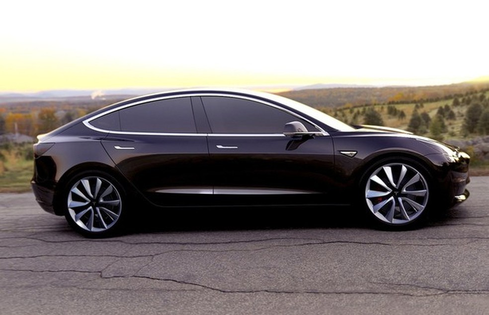 Tesla Model 3 (Foto: Divulgação) — Foto: Auto Esporte