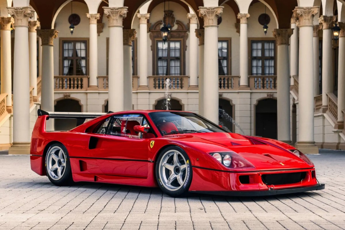 Ferrari F40 raríssima vai a leilão e preço pode chegar a R$ 48 milhões