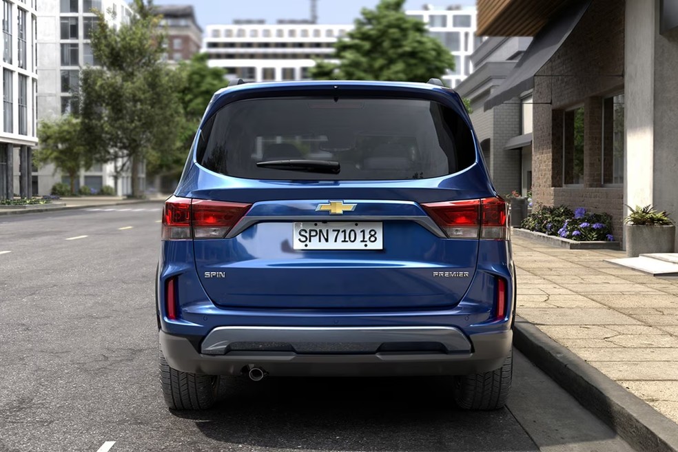 Chevrolet Spin está disponível em quatro opções de cores  — Foto: Divulgação