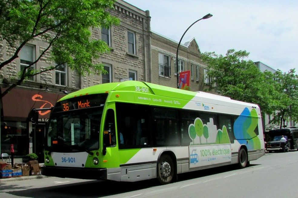Ônibus elétricos de Montreal usam baterias e já funcionam em linhas normais (Foto: Jason Vogel/Jornal O 3PWEB) — Foto: Auto Esporte